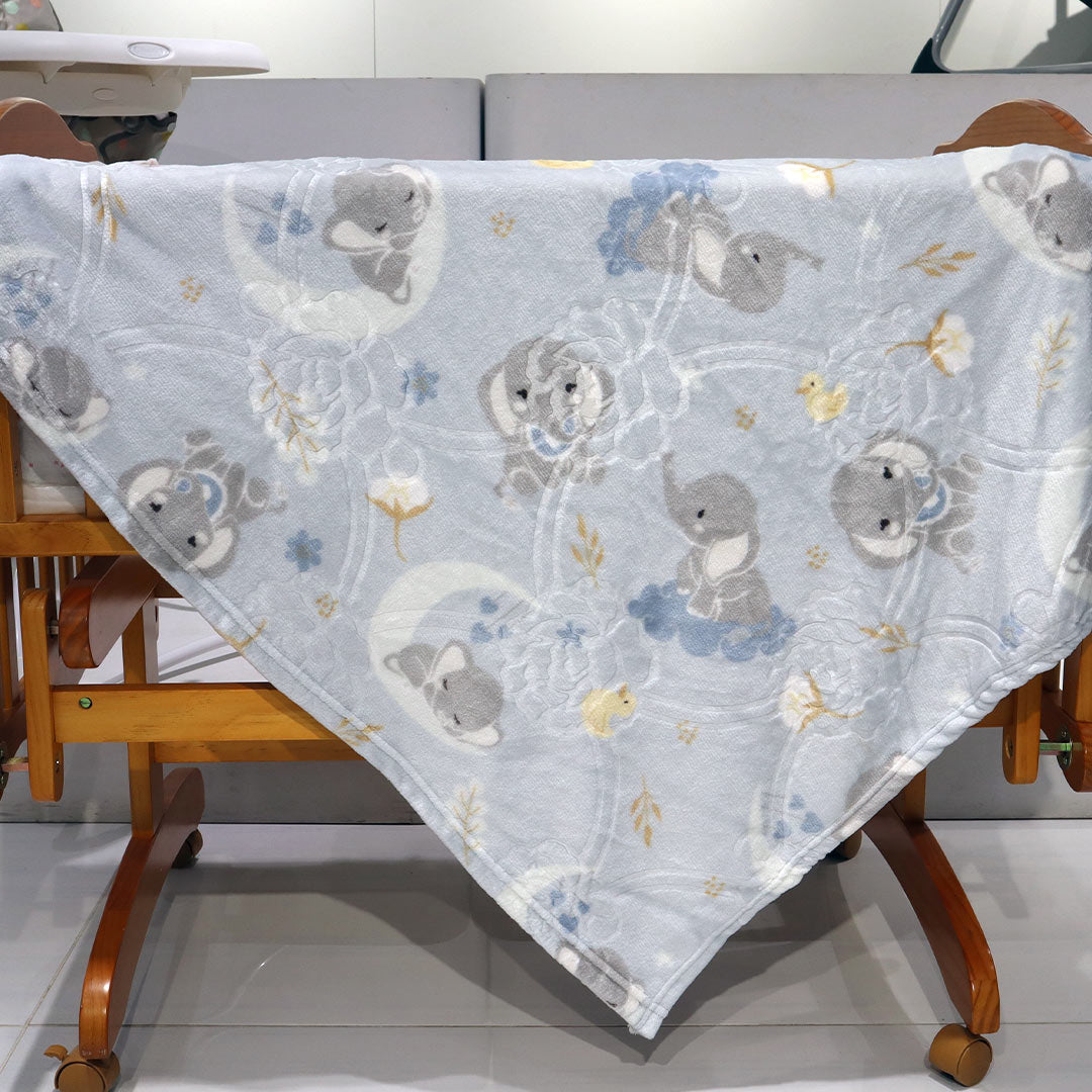 Mini Me Baby AC Flannel Blankets- Breeze