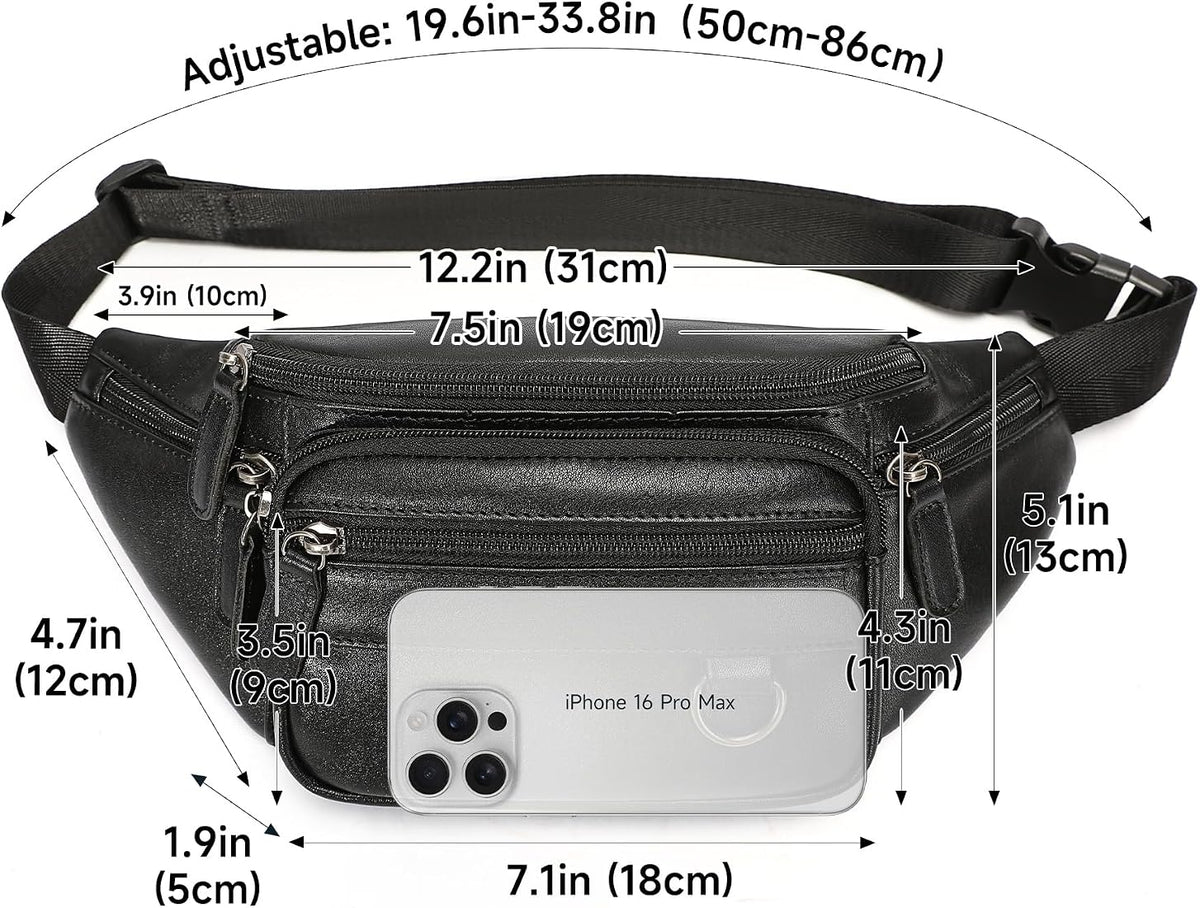 Ihram Leather Belt Bag