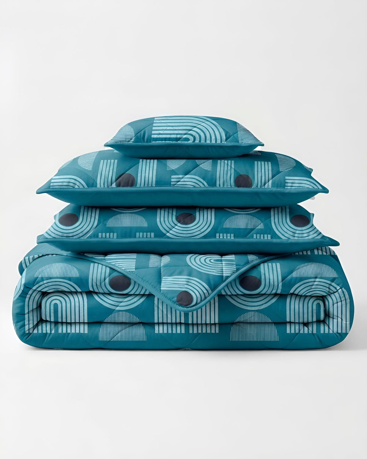 Fantasy 4 Pieces Bed Spread - Teal