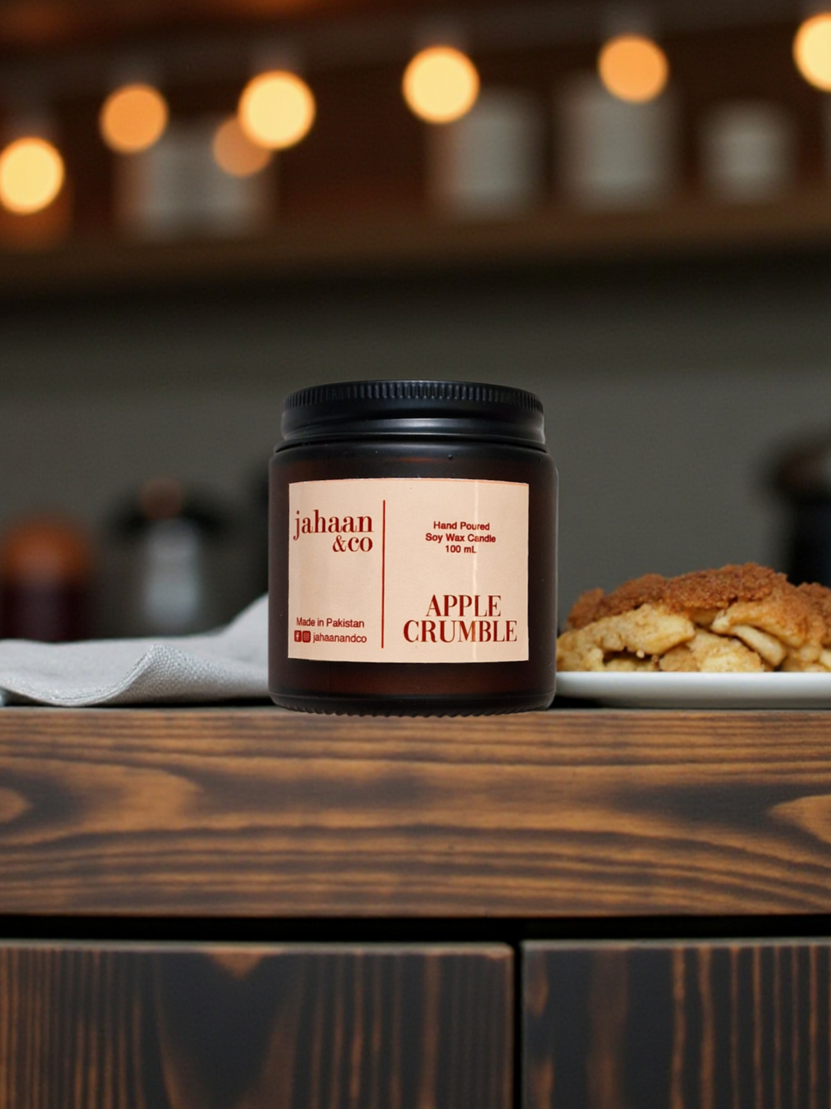 Apple Crumble Premium Candle