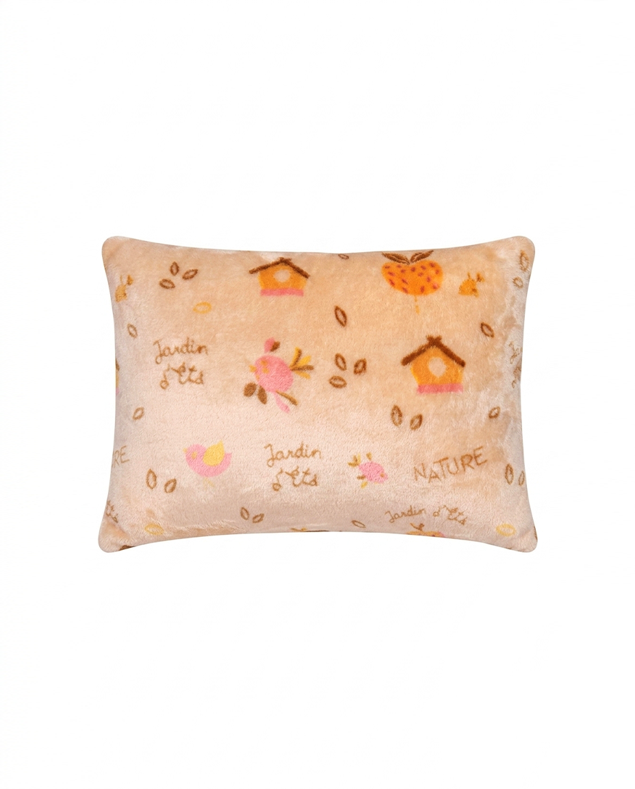Printed Mink Cushion-Biscuit