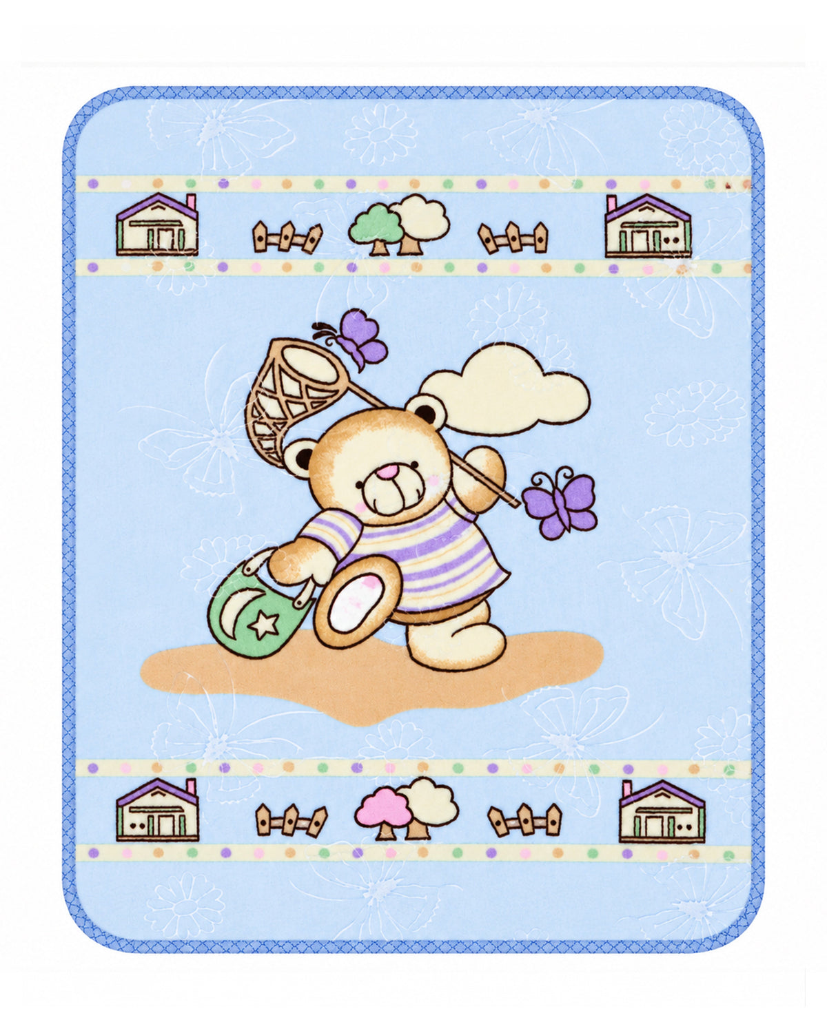 Tiny Tots Kids Blanket - Blue Breeze