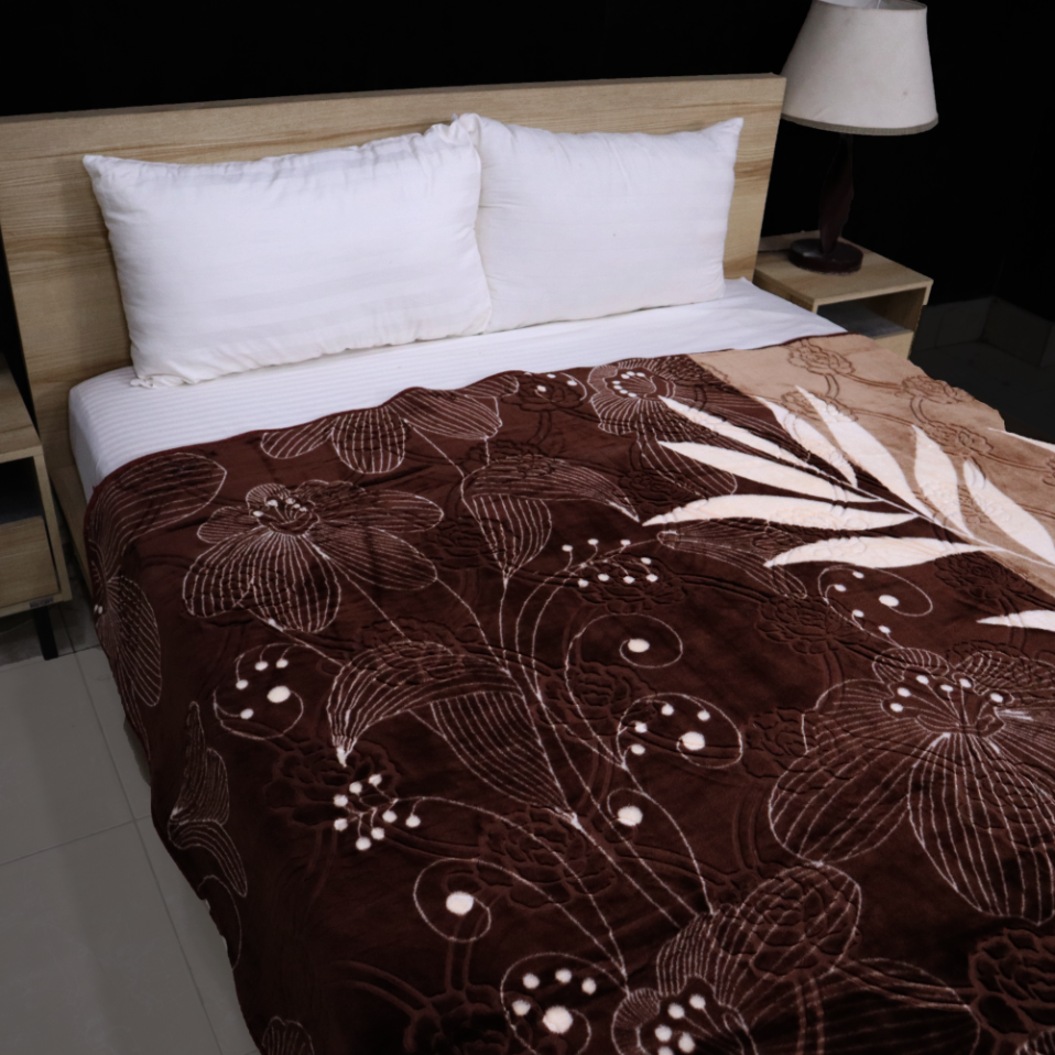Trendy 1-Ply Double Bed Blanket - Truffle