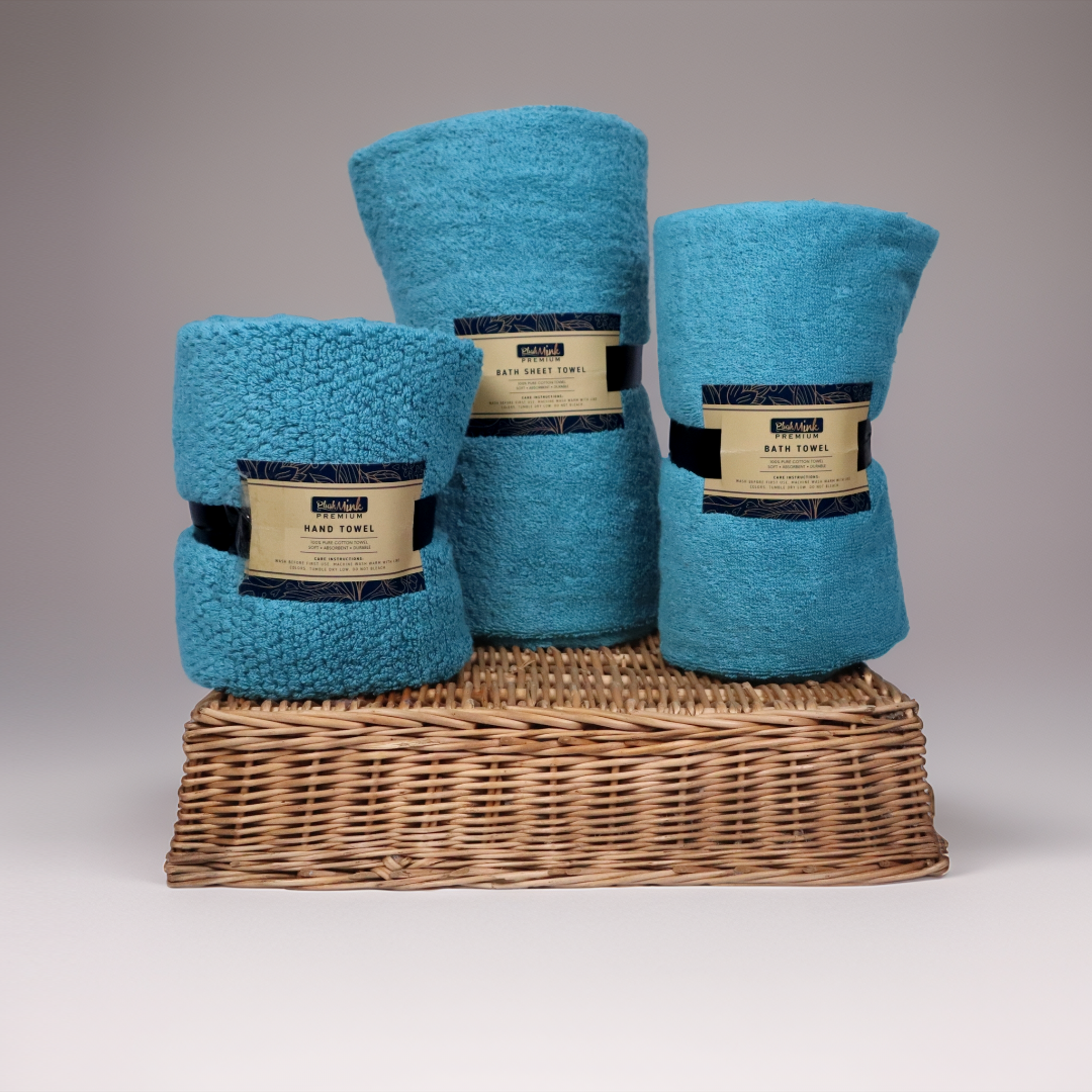 Cotton Bath Towel-Celeste