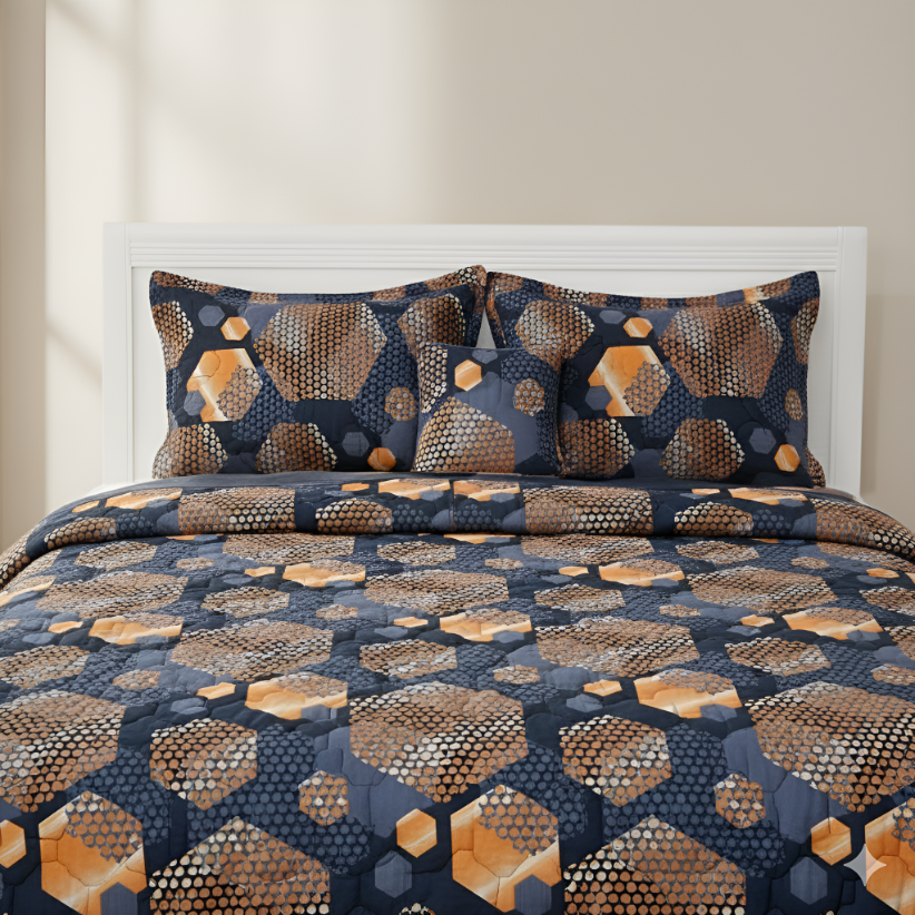 Comfora 5 Pcs Bed in a Bag-Carbon
