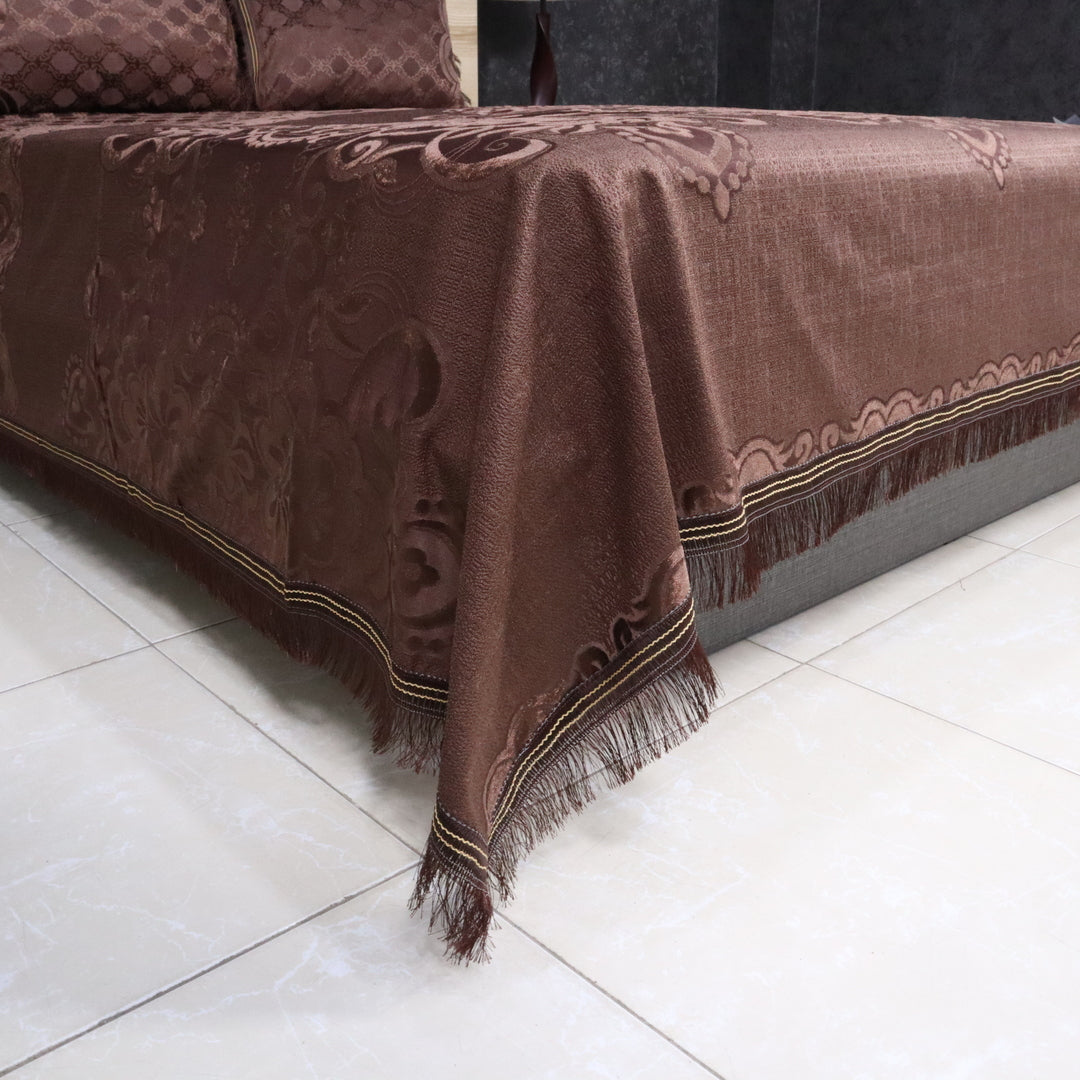 Regal Decor 3-Piece Bed Set-Dark Oak