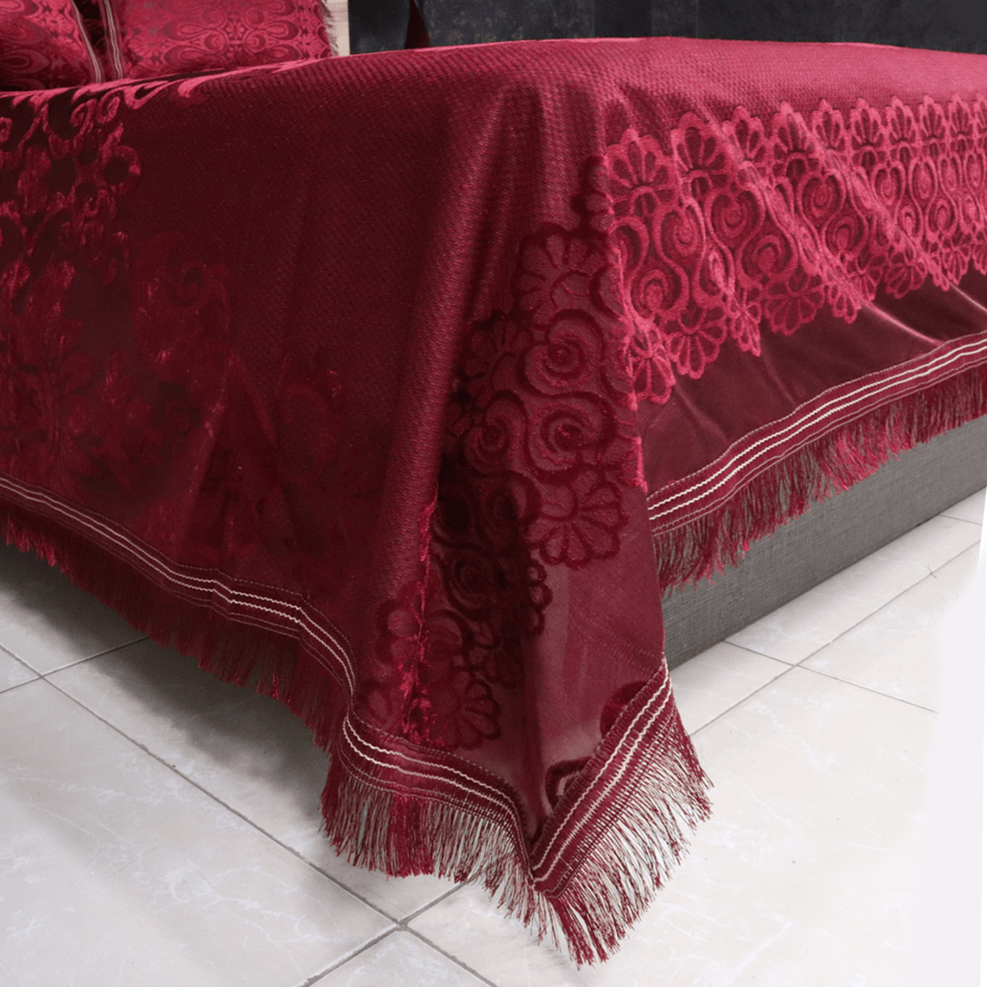 Regal Decor 3-Piece Bed Set-Wine