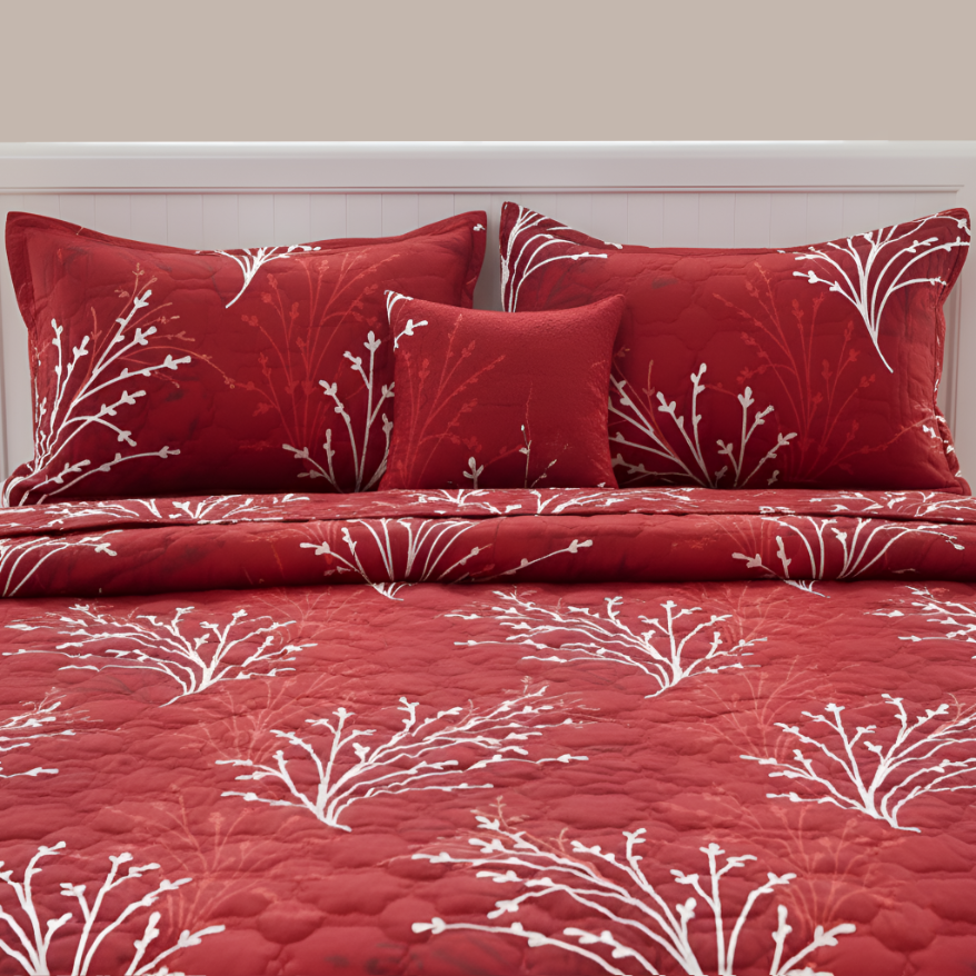 Comfora 5 Pcs Bed in a Bag - Redfrost