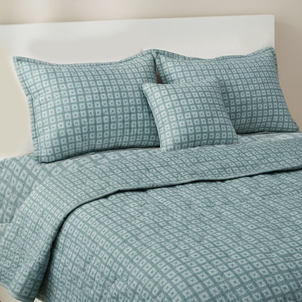 Comfora 5 Pcs Bed in a Bag-Grid