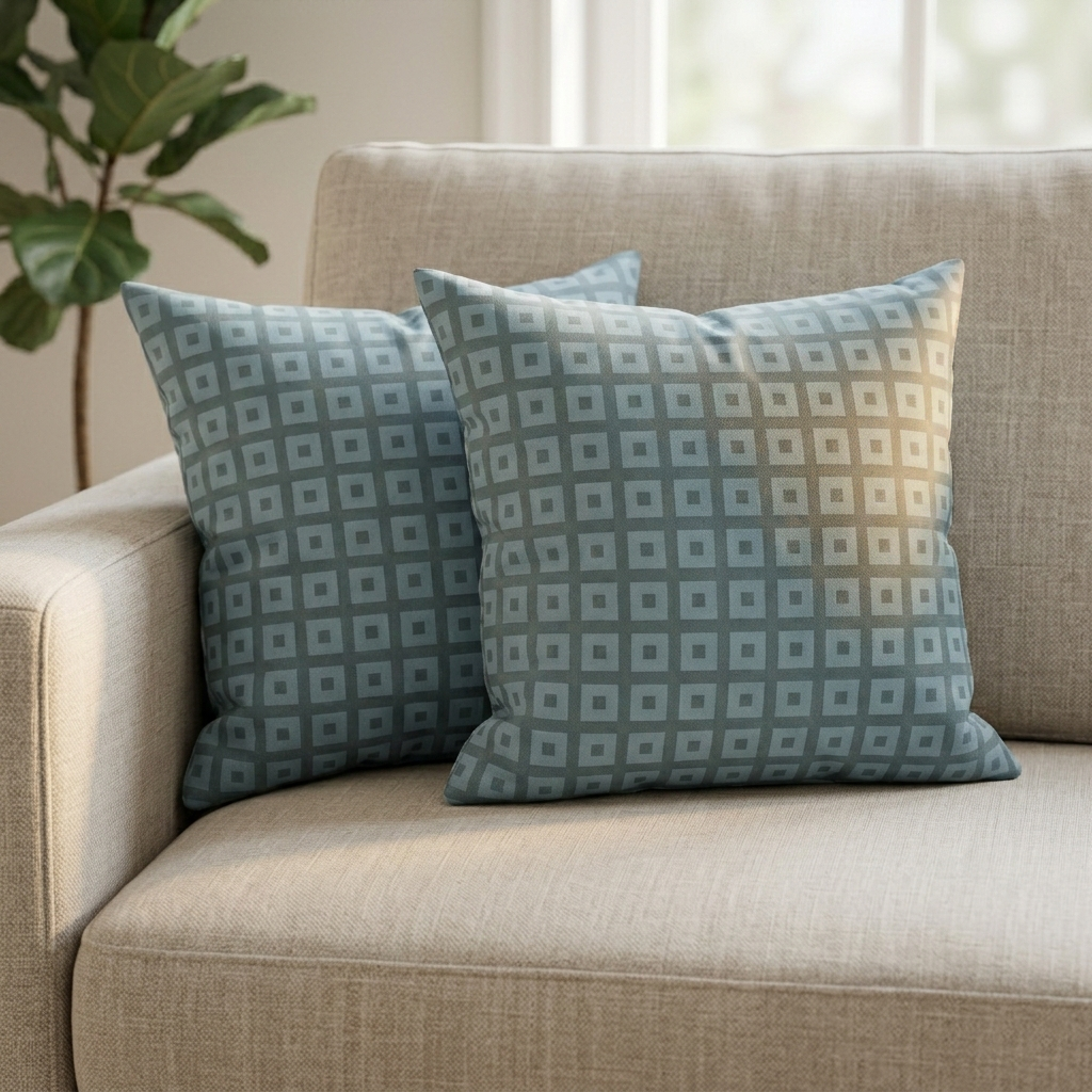 Pack of Printed Cushion Covers-Grid