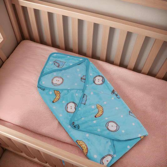 Cuddle Me Swaddle Blanket Hood- Mint