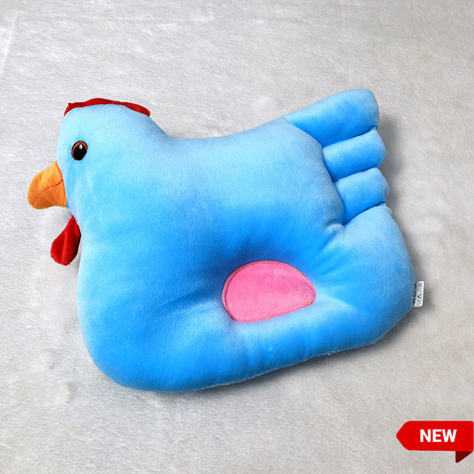 Baby Head Shaper Pillow-Blue Chicken