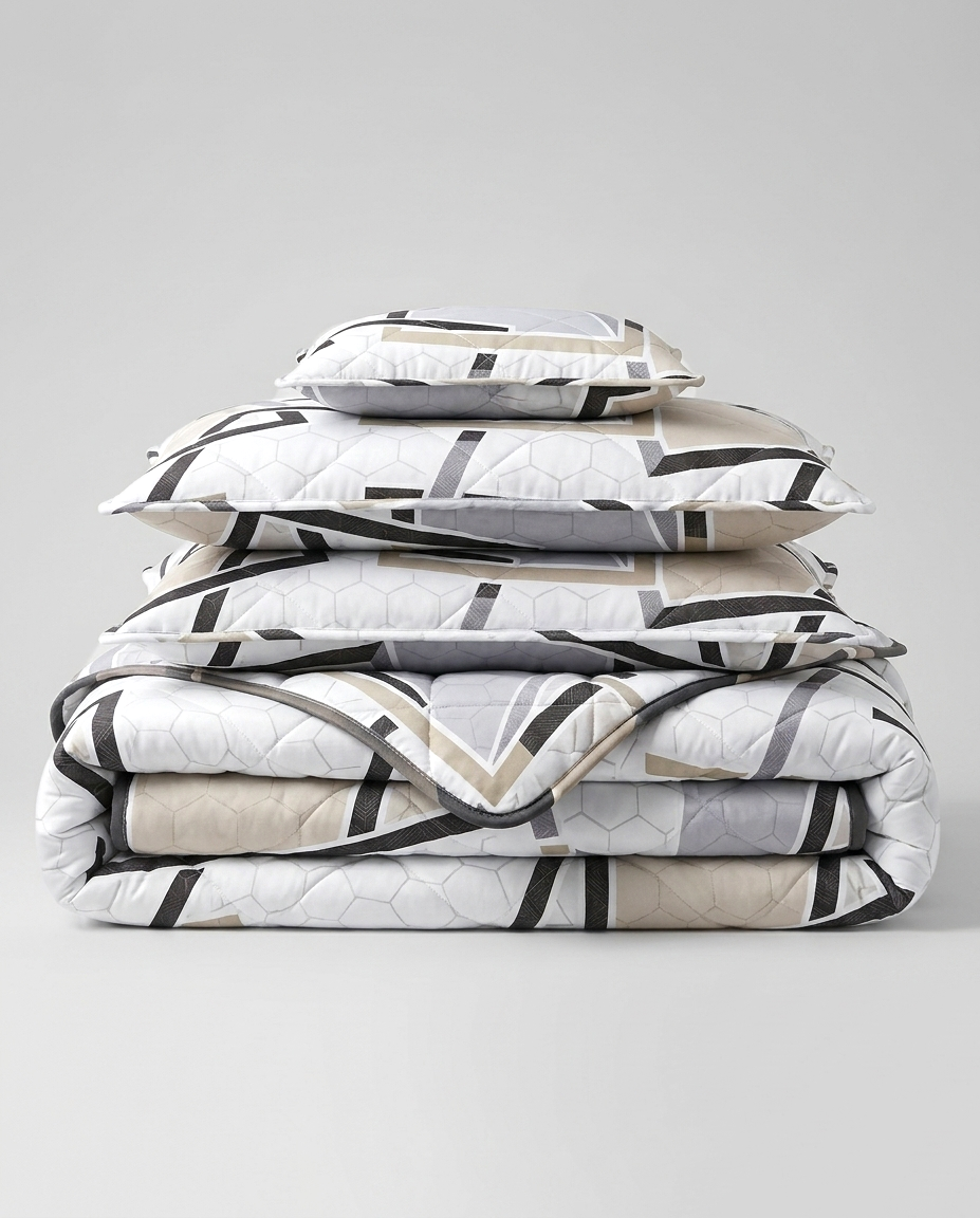 Fantasy 4 Pieces Bed Spread - Neutra
