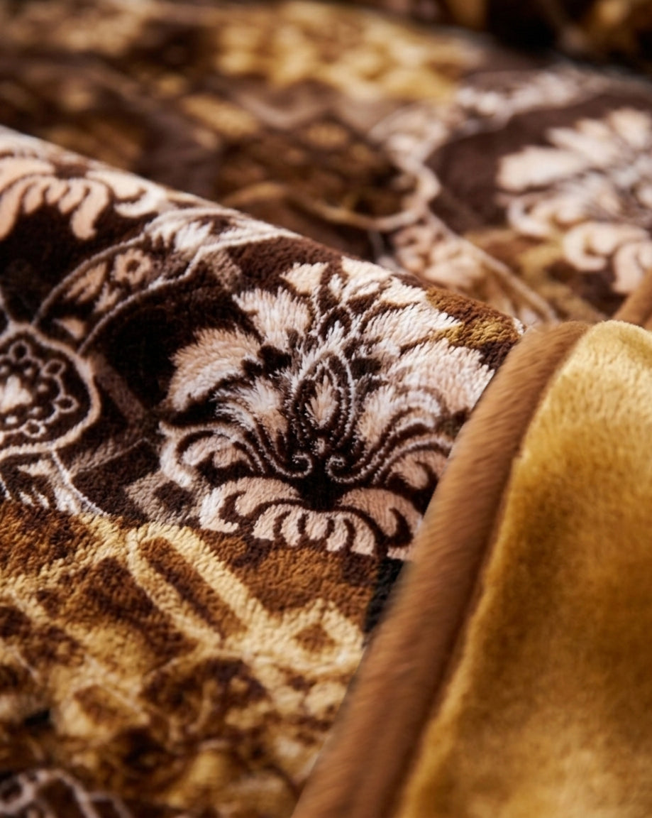 Moonlight Cloudy 4KG 2-Ply Double Bed Blanket-Pecan
