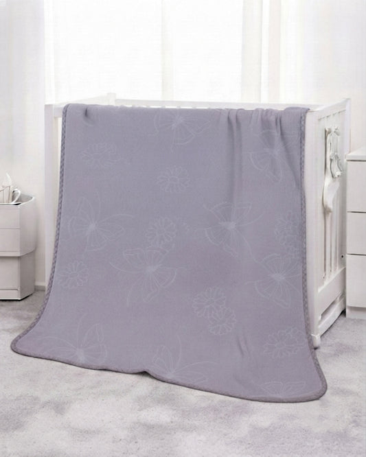 Tiny Tots Kids Blanket - Solid Gray