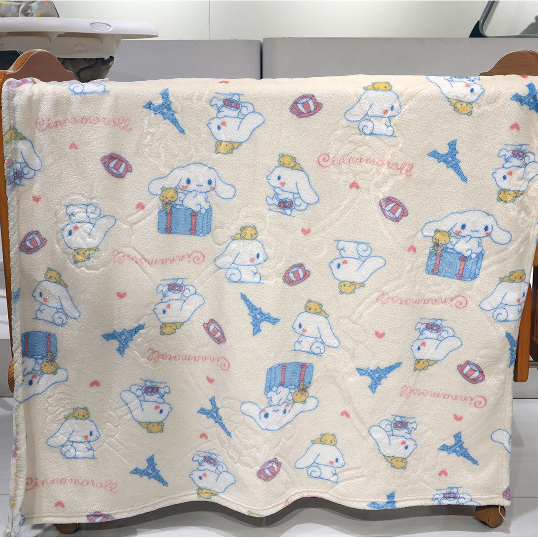 Mini Me Baby AC Flannel Blankets Buttercream