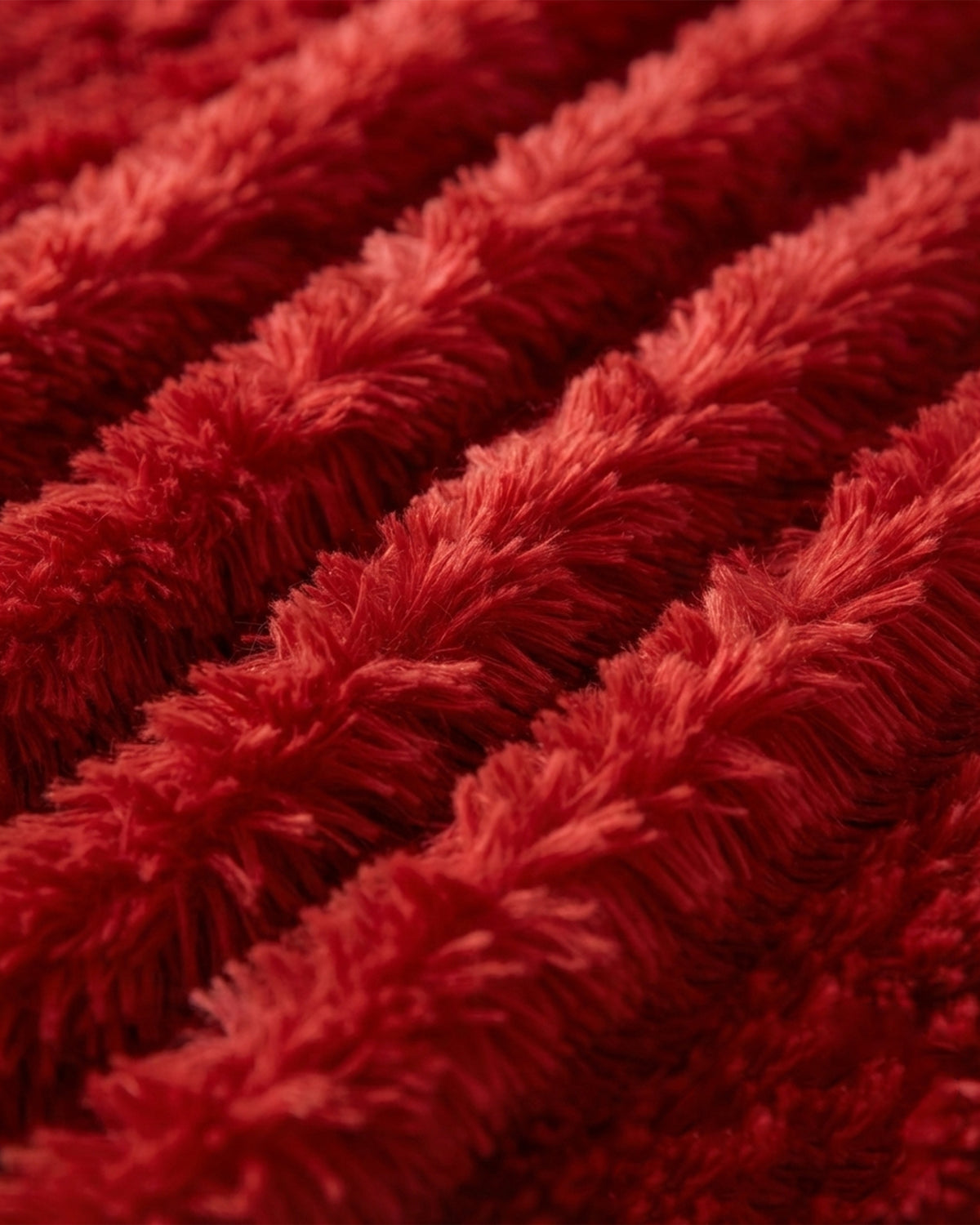 Sherpa Throw Blanket - Red