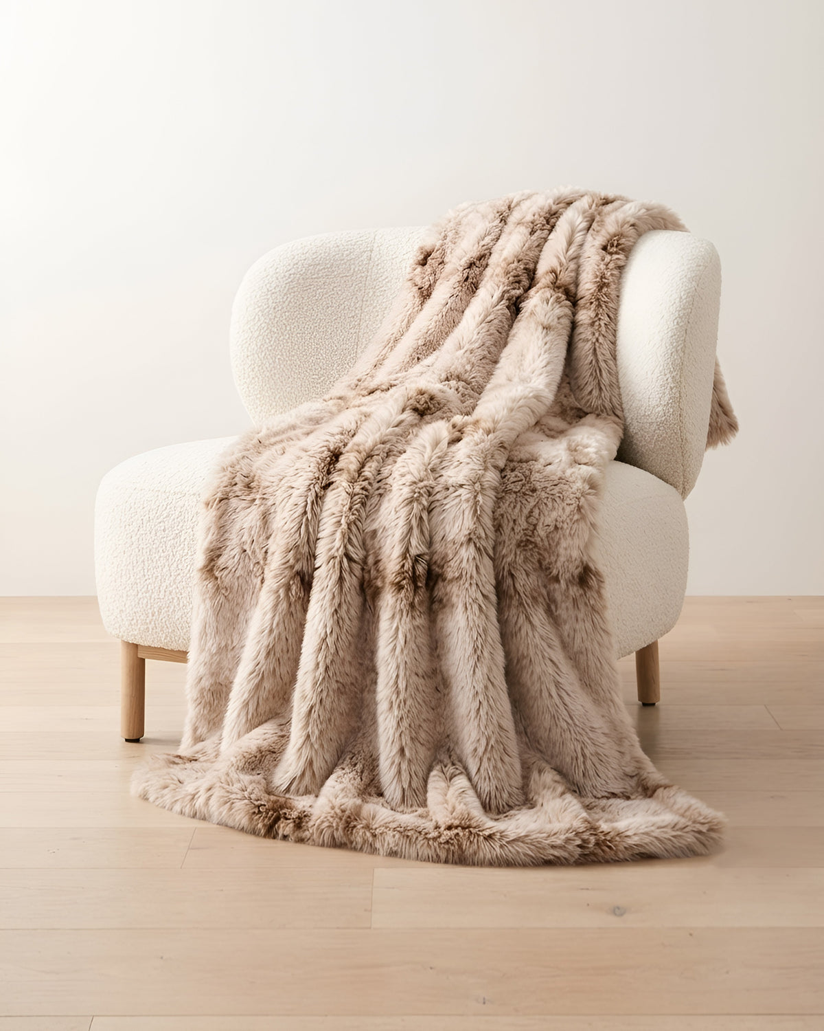 Shaggy Throw Blanket - Camel