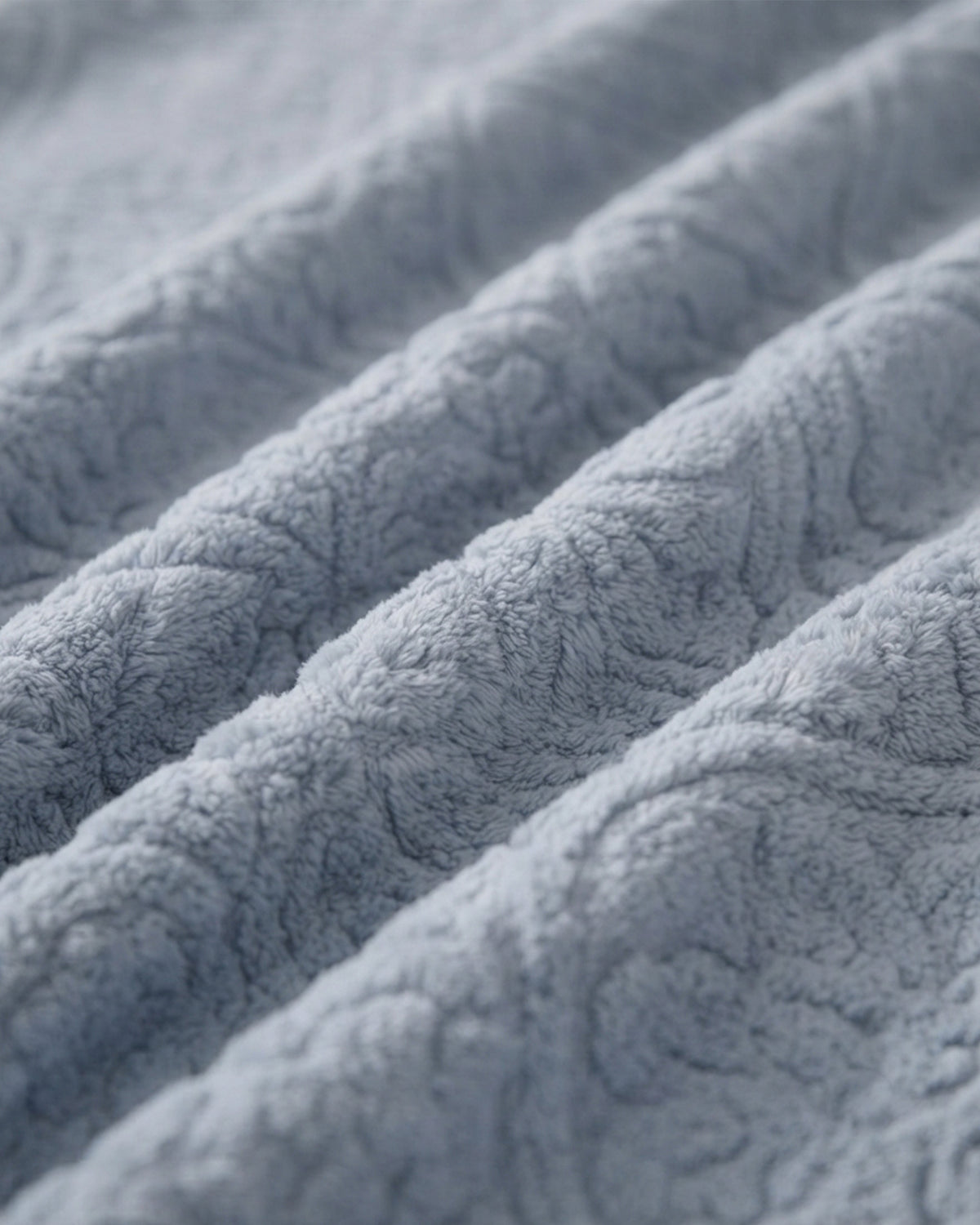 Sherpa Jacquard Throw Blanket - Blue