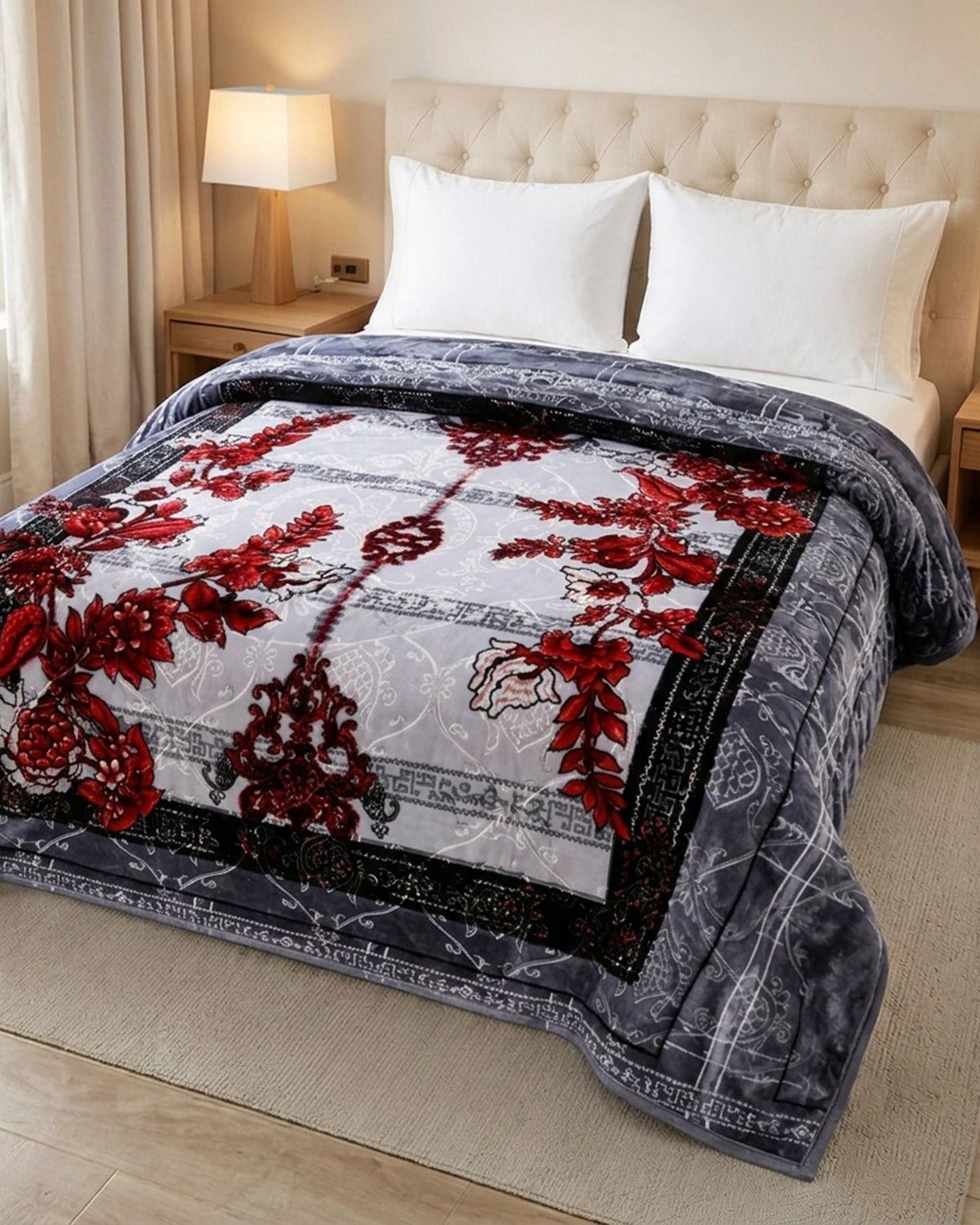 Empire 6KG 2-Ply King Bed Blanket-Smoky