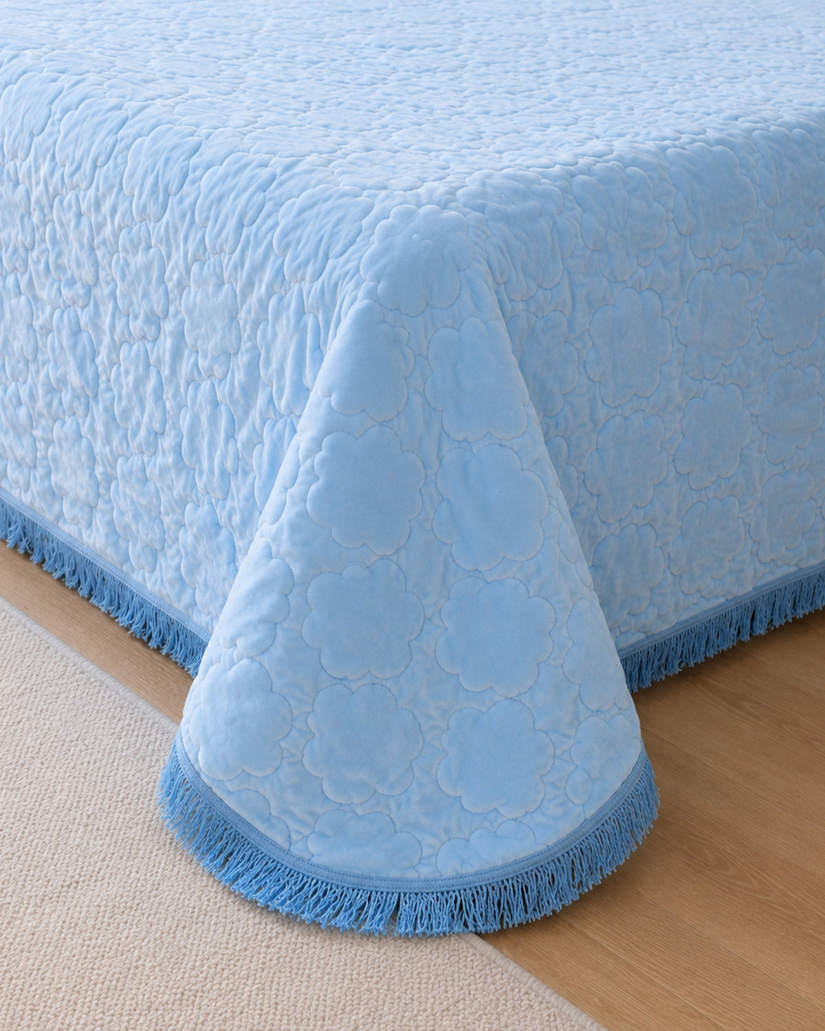 Deluxe Mink 3 Pieces Bed Set- Blue