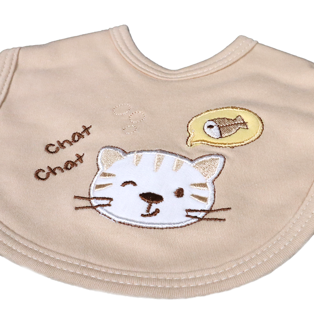 Pack of 3 Baby Bibs Set-Teddy
