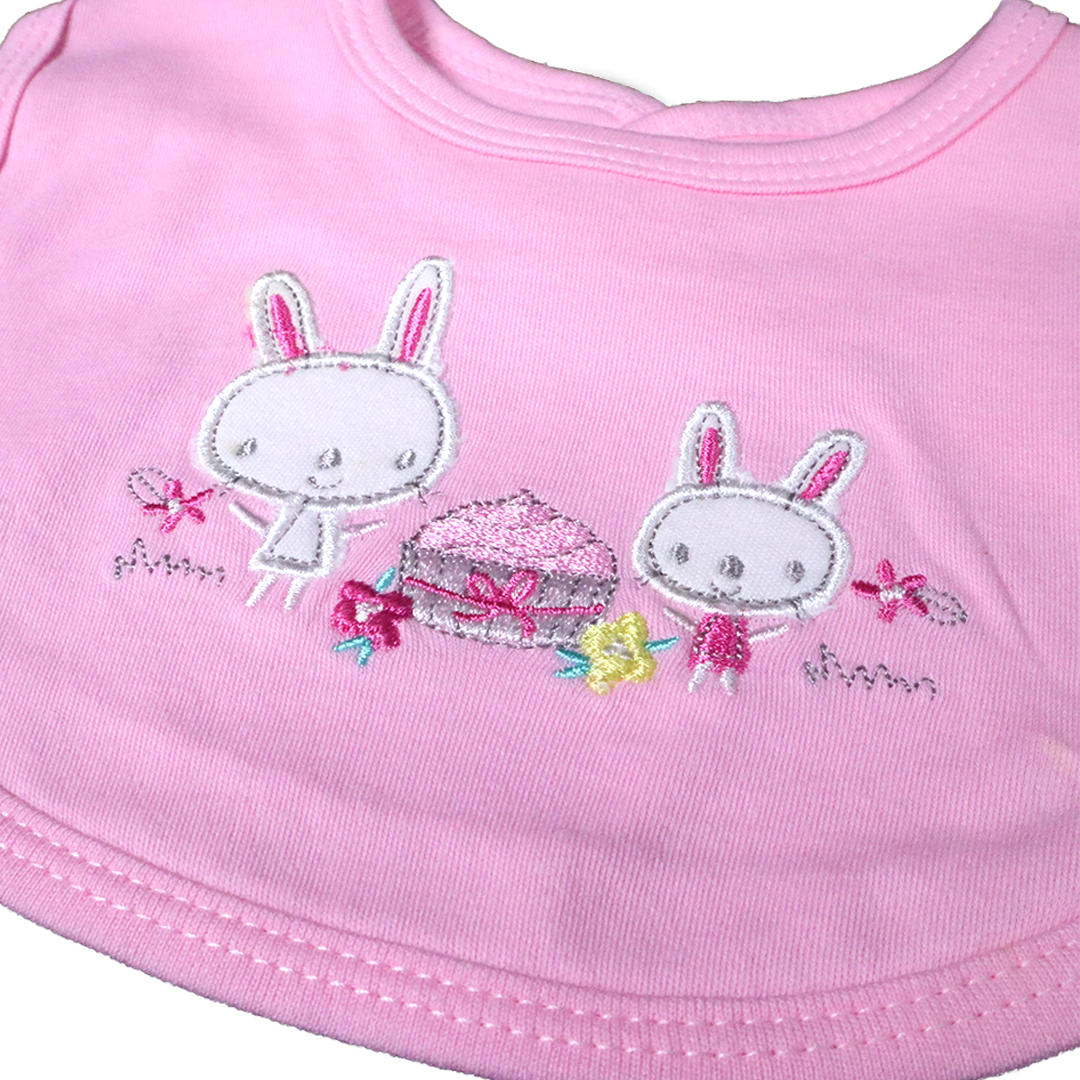 Pack of 3 Baby Bibs Set-Pink Dear