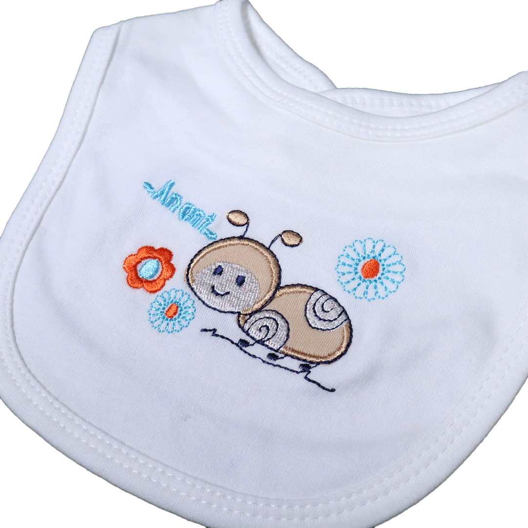Pack of 3 Baby Bibs Set-Luna Grey
