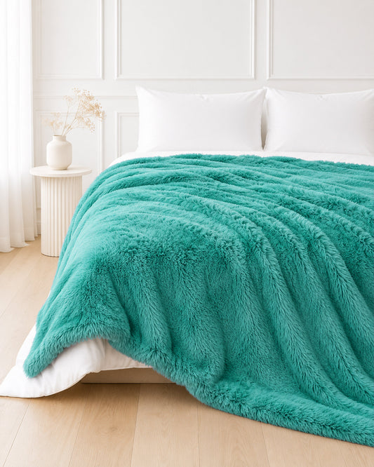 Shaggy Throw Blanket - Tiffany