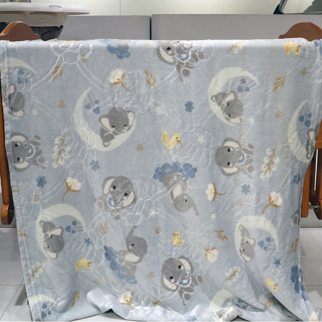 Mini Me Baby AC Flannel Blankets- Breeze
