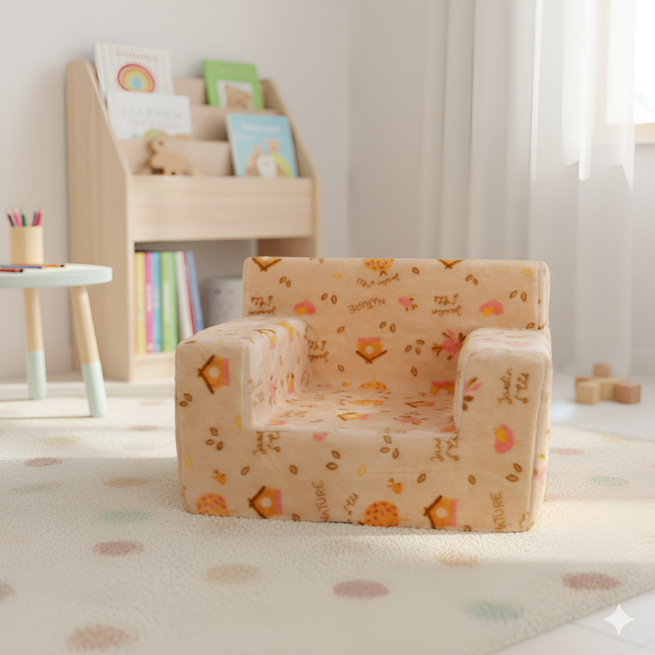 Little Lounger Baby Sofa - Peach