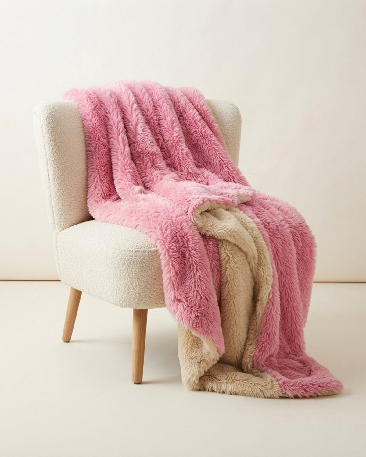 Sherpa Throw Blanket - Pink