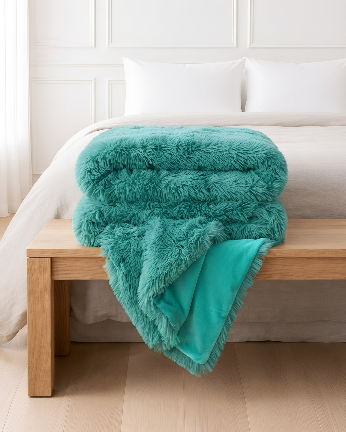 Shaggy Throw Blanket - Tiffany