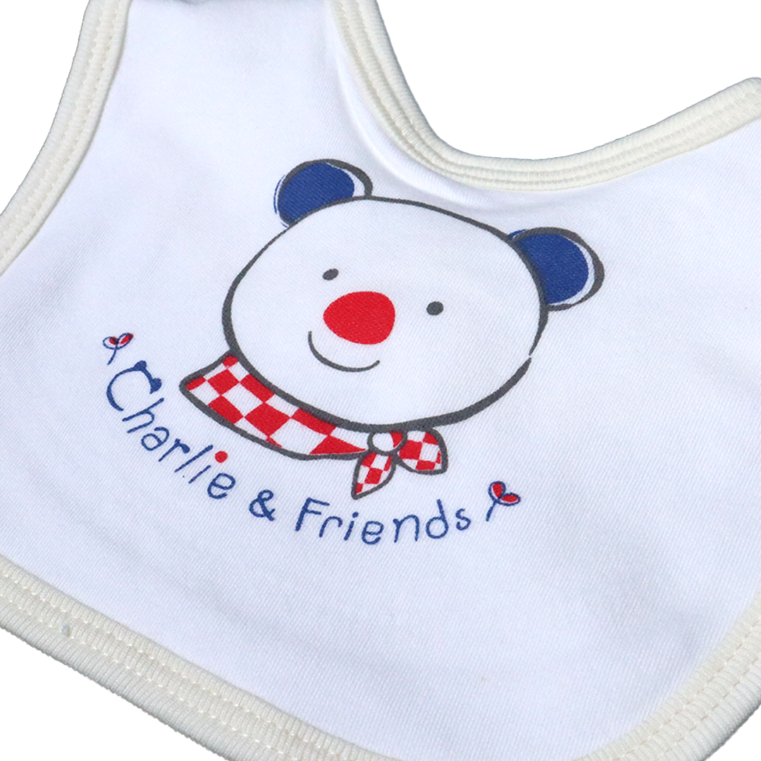 Pack of 3 Baby Bibs Set-Teddy