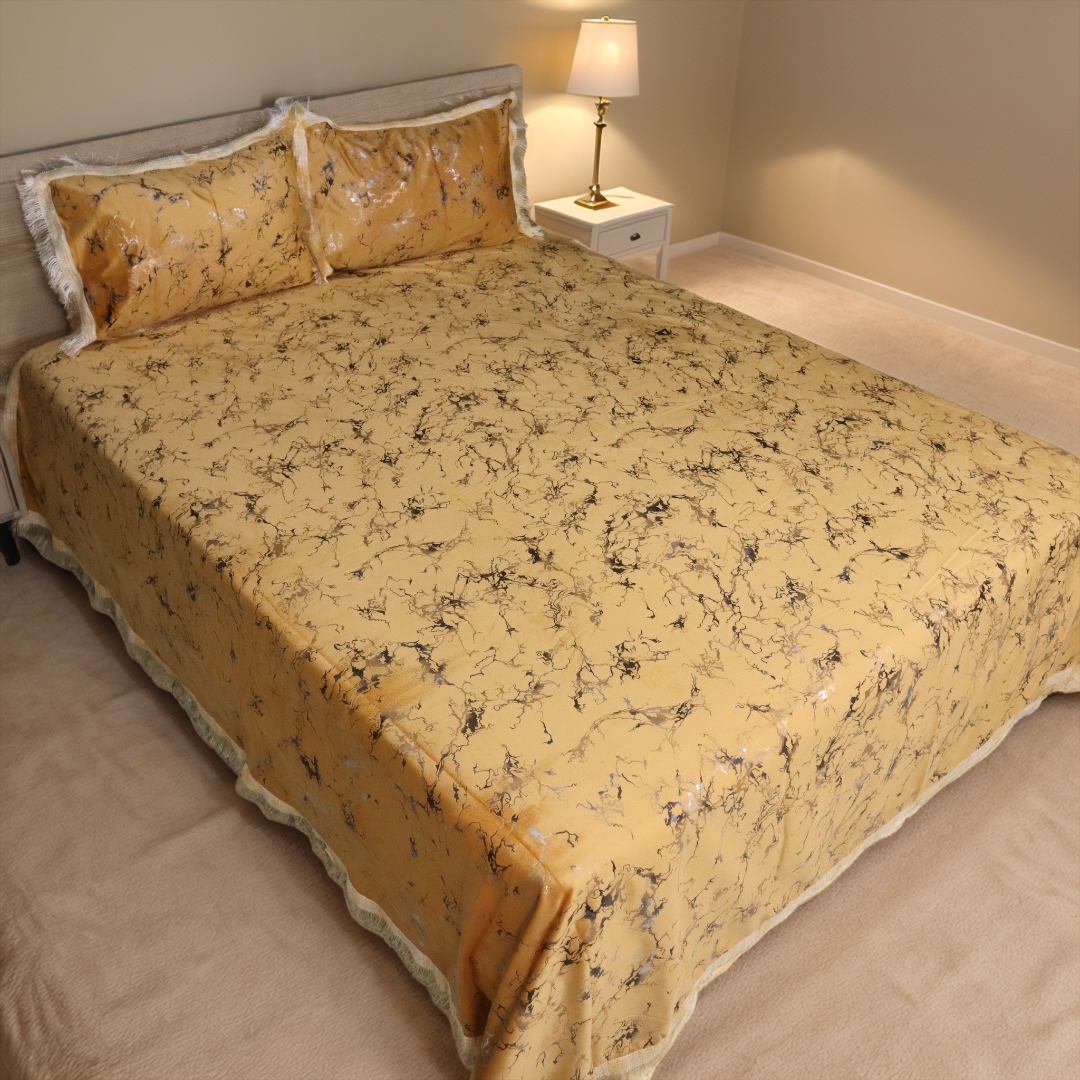 Regal Decor 3-Piece Bed Set-Saffron