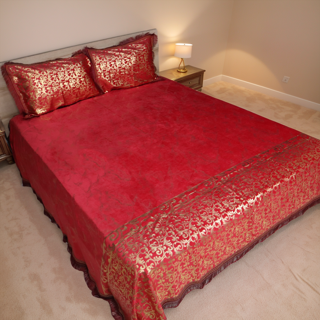Regal Decor 3-Piece Bed Set-Sangria