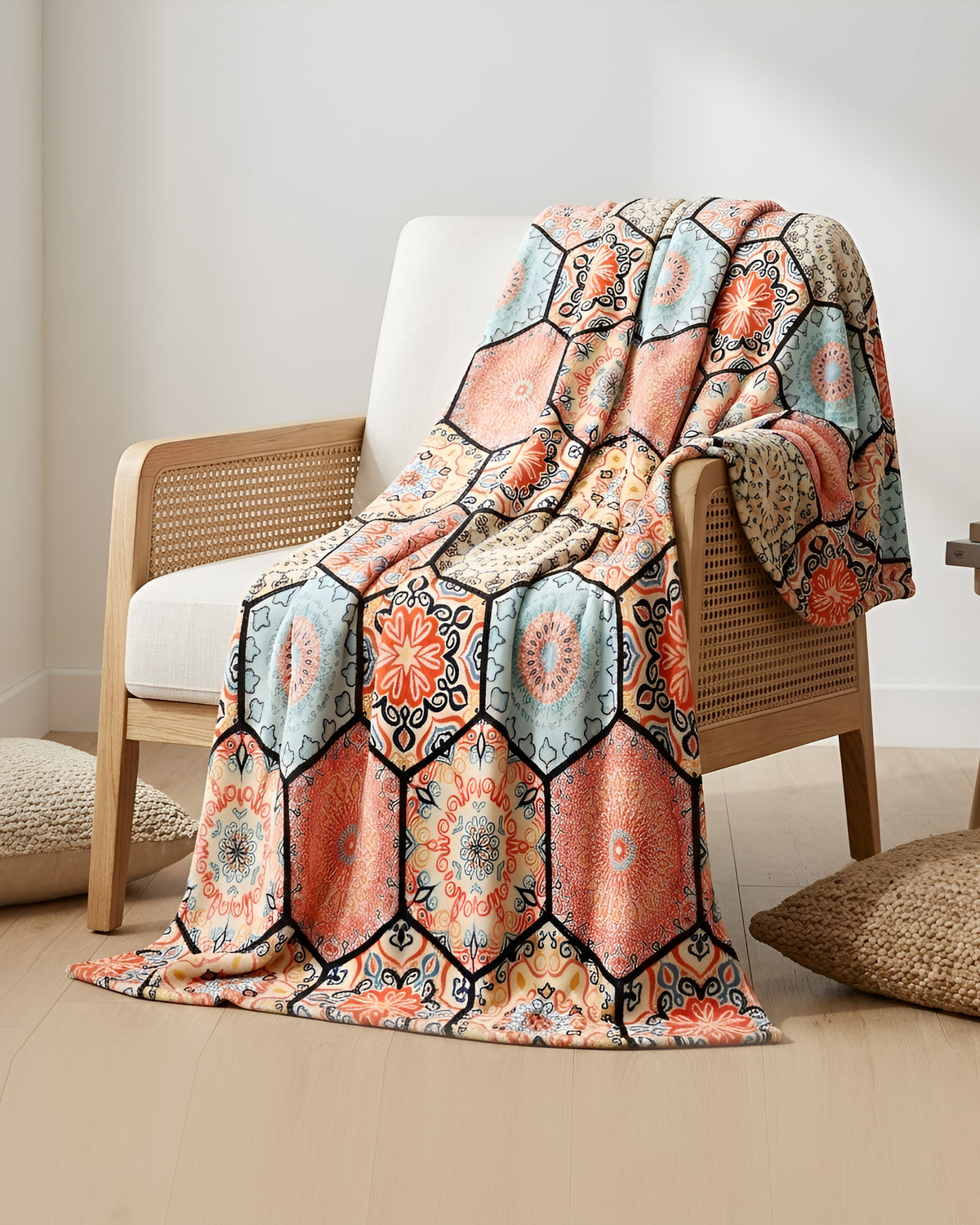 Supremo Flannel AC Blanket - Mosaic