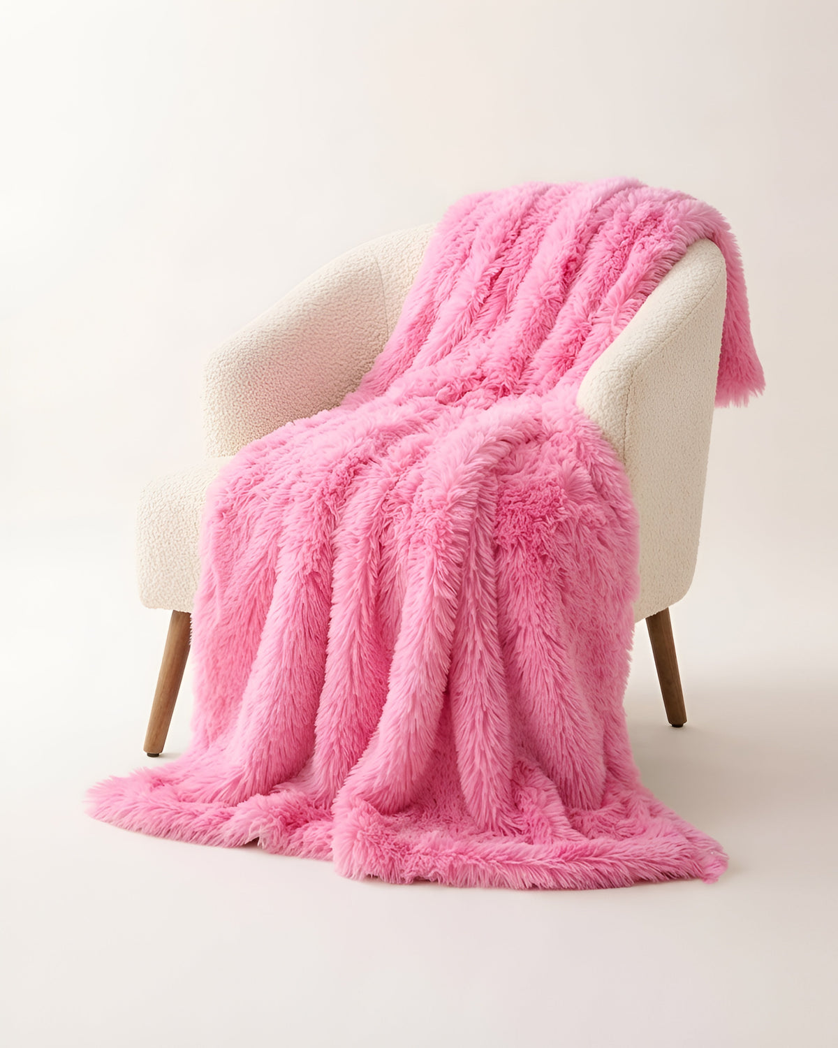 Shaggy Throw Blanket - Pink
