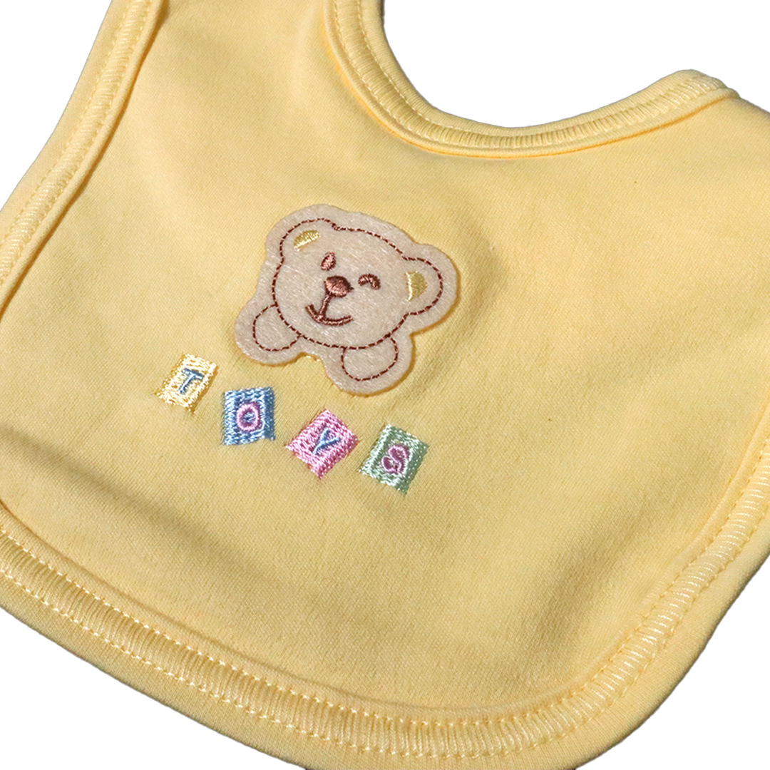 Pack of 3 Baby Bibs Set-Teddy