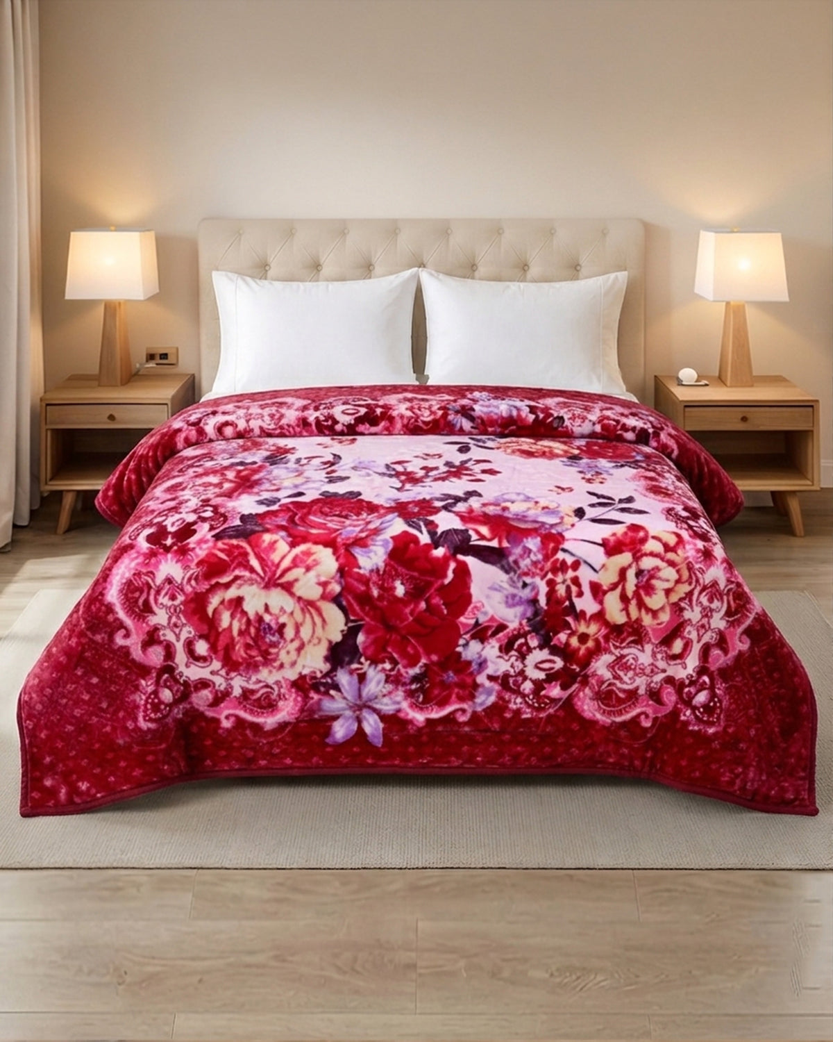 Empire 6KG 2-Ply King Bed Blanket-Peony