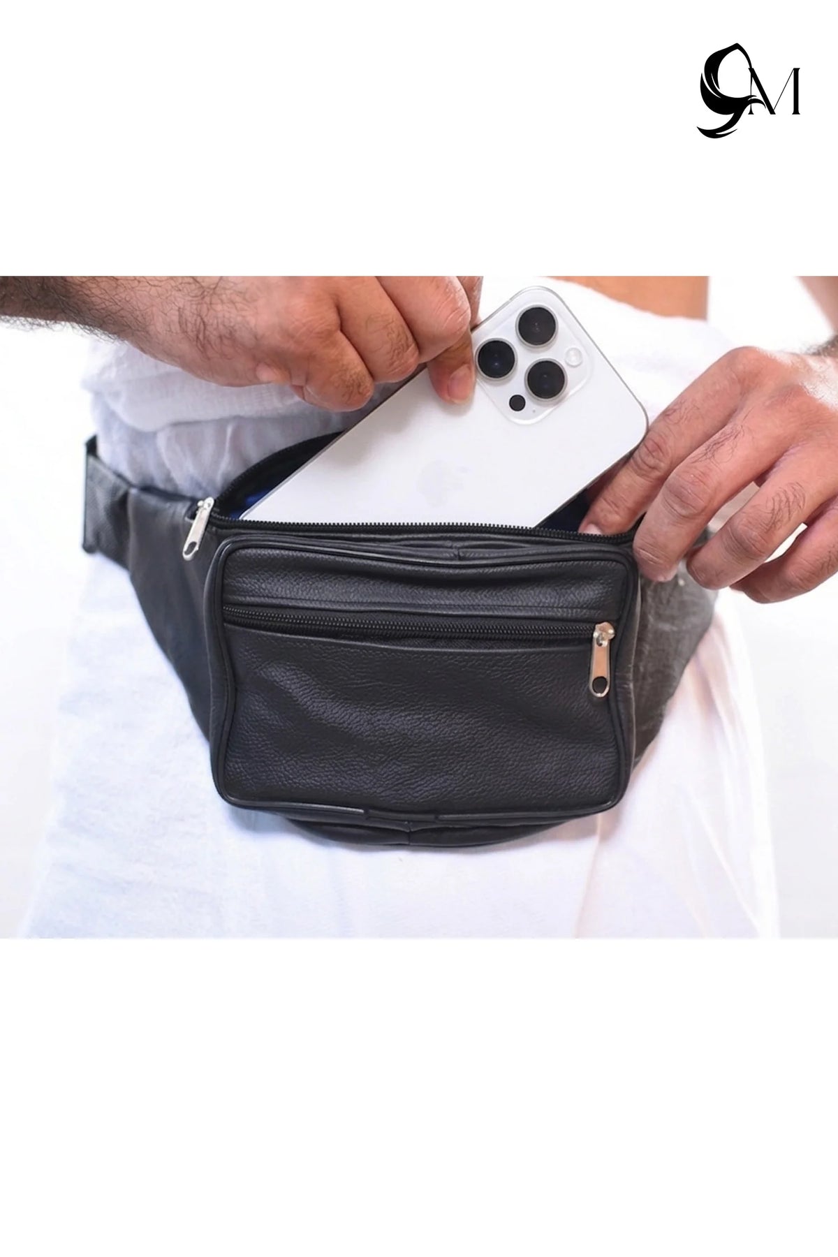 Ihram Leather Belt Bag