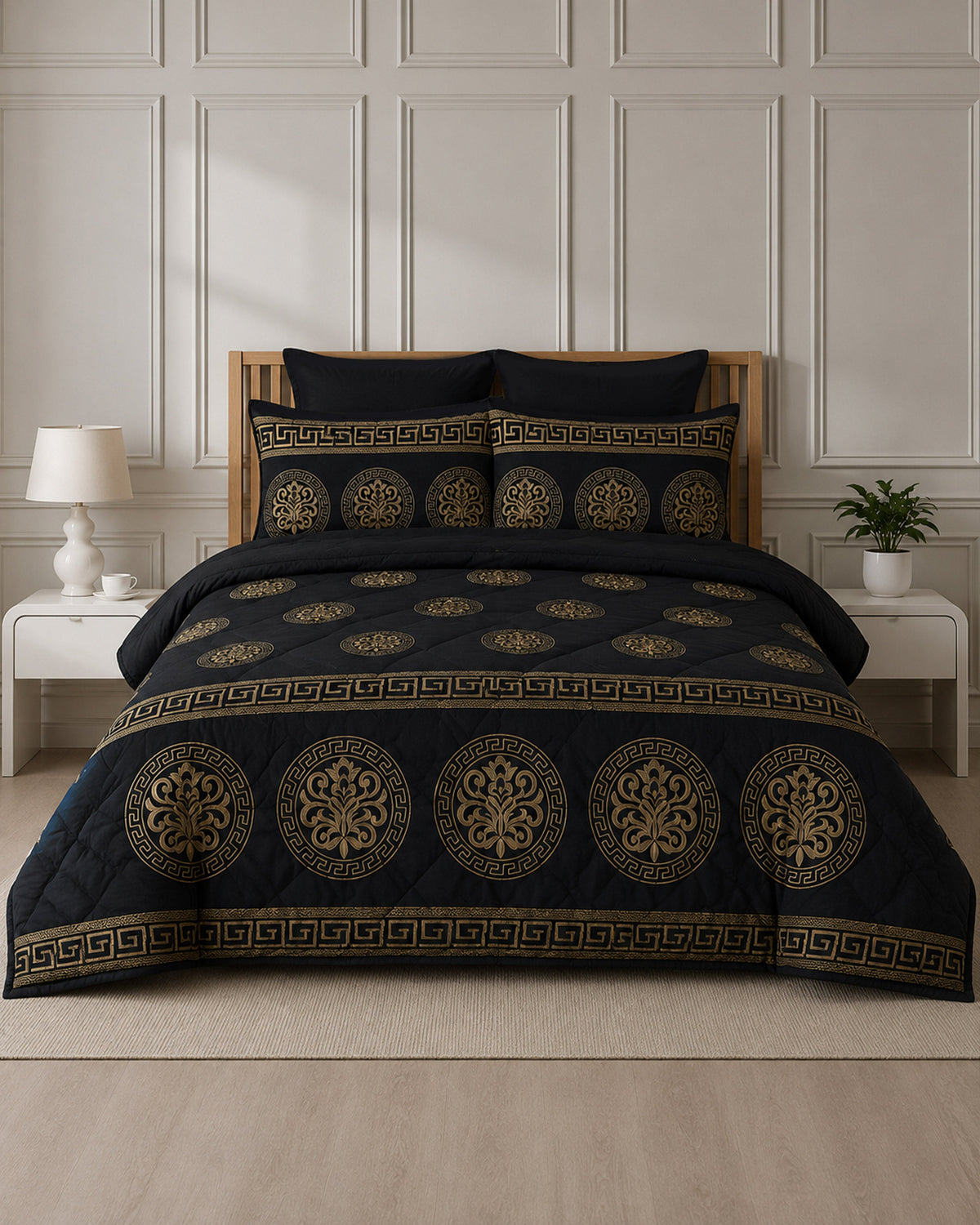 Heritage Bed Set 6 Pieces-Black