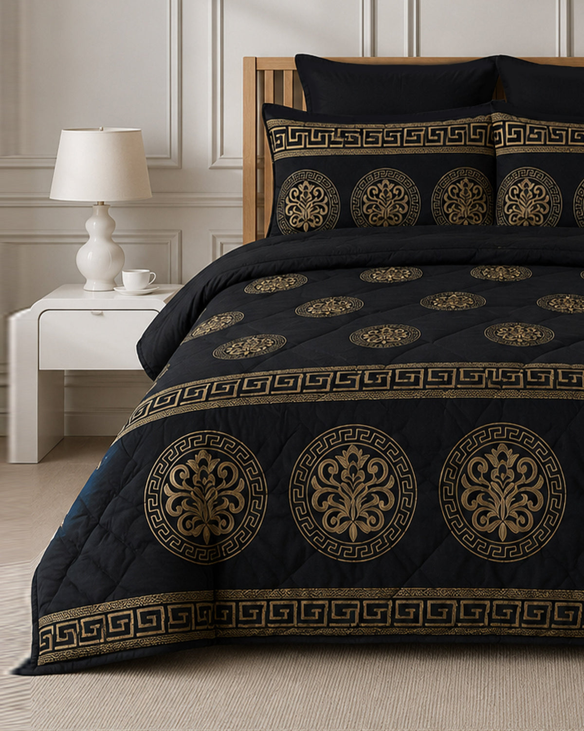 Heritage Bed Set 6 Pieces-Black