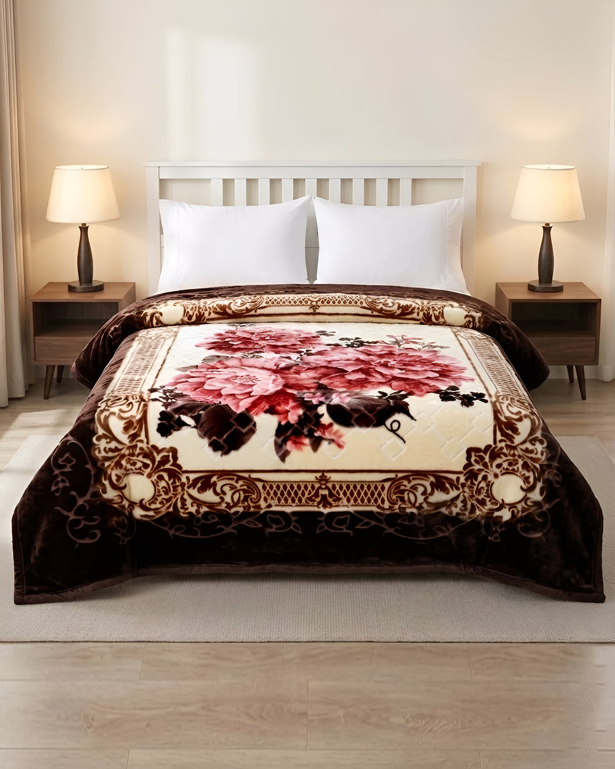 Heaven 4KG 2-Ply Double Bed Blanket-Brunette