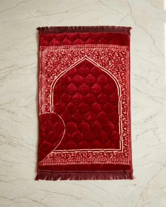 Mughal Prayer Mat Gold Series-Qalban B