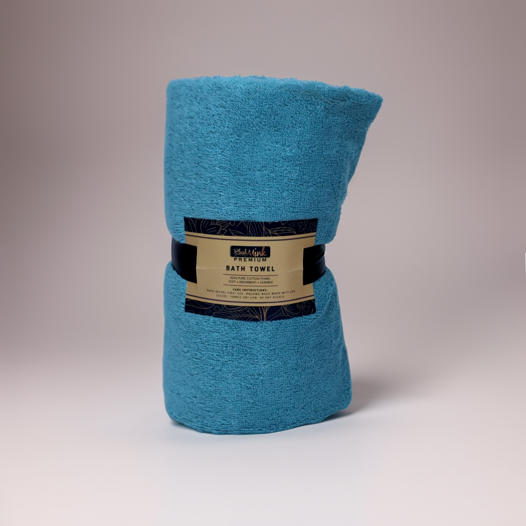 Cotton Bath Sheet Towel-Celeste