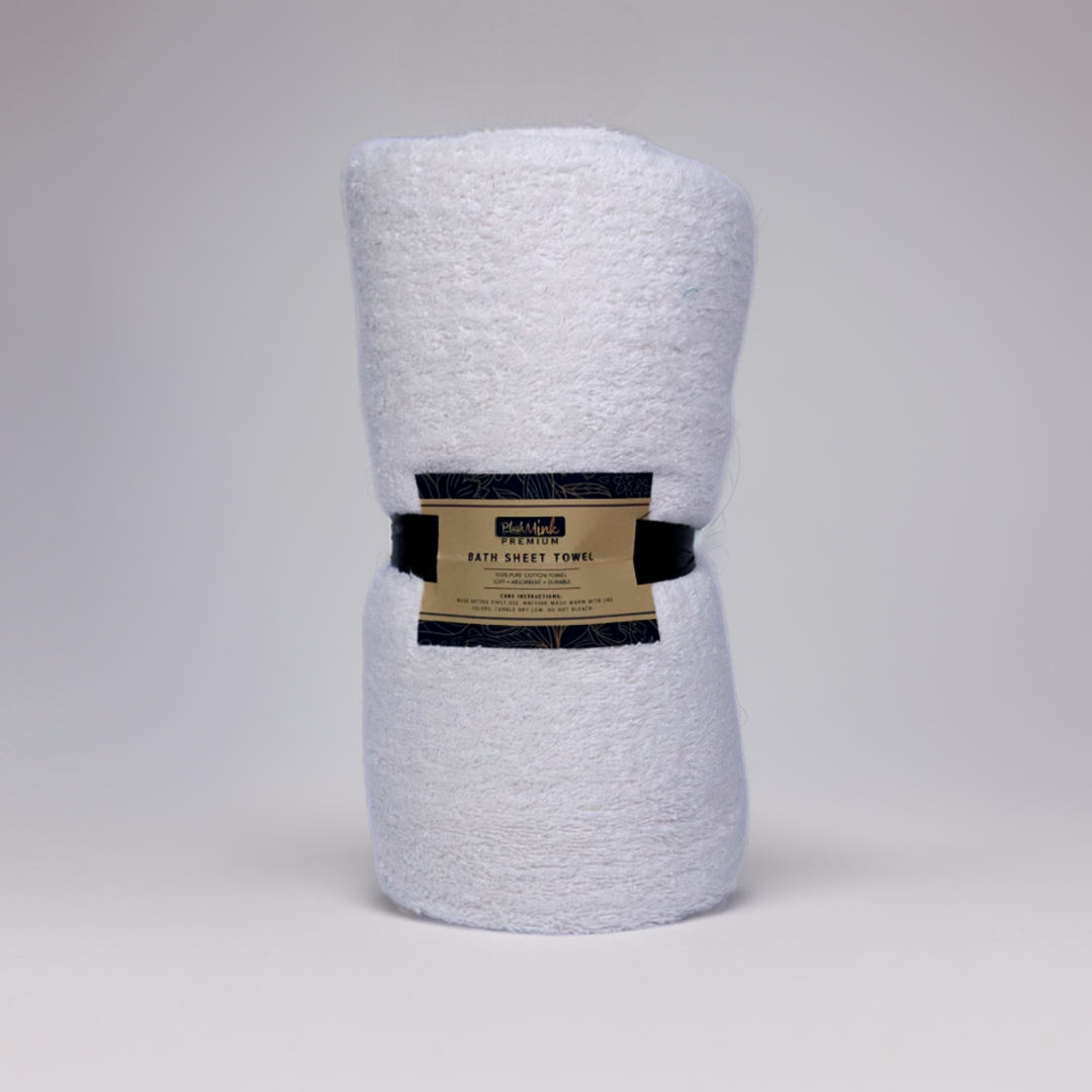 Cotton Bath Sheet Towel-Frost