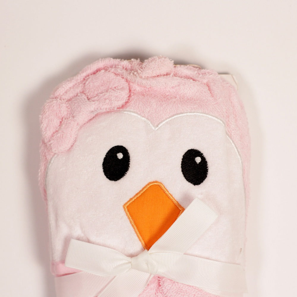 3D Baby Hooded Bath Towel - Bird
