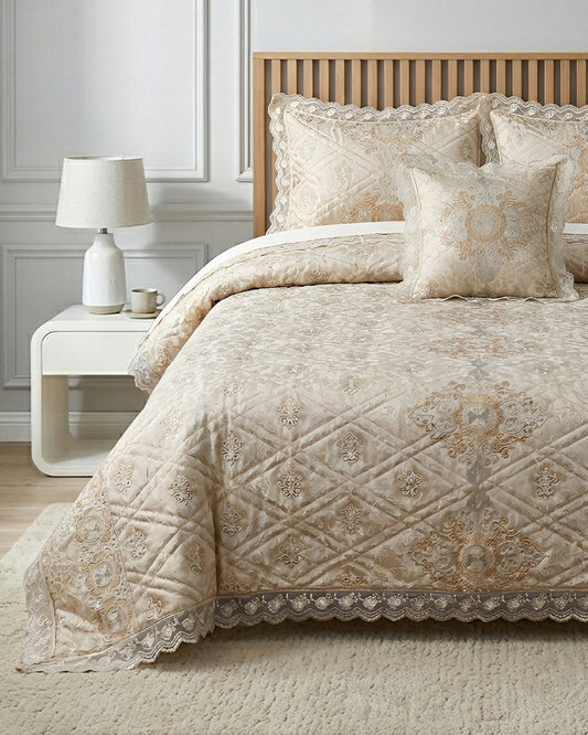 Kastoor Bed Set 4 Pieces-Gulnaar