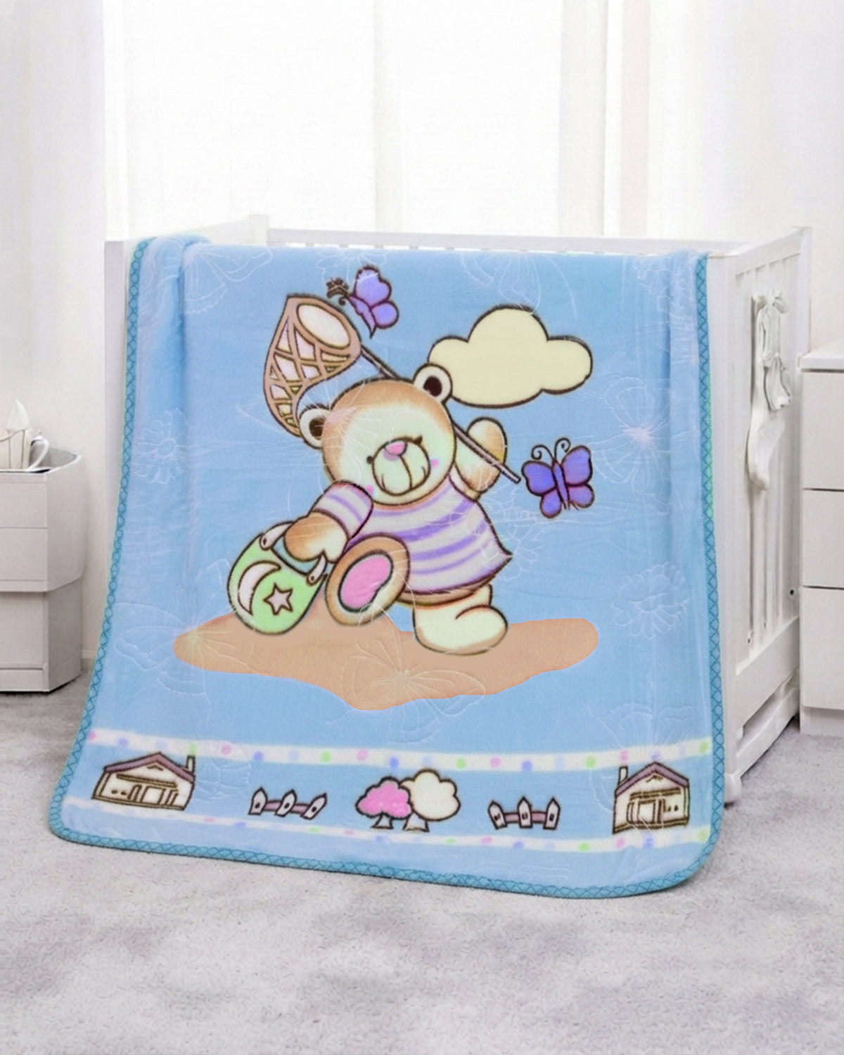 Tiny Tots Kids Blanket - Blue Breeze